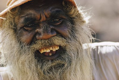 Portret australijskiego Aborygena. Marble Bar, Australia Zachodnia. autorstwa James L Stanfield