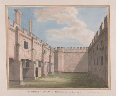 Castelo Herstmonceux, East Sussex: The Chicken Courtpolish autorstwa James Lambert  of Lewes