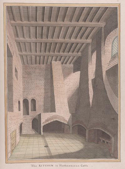 Zamek Herstmonceux, East Sussex: Kuchnia autorstwa James Lambert  of Lewes