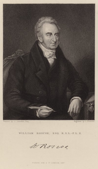 Portret Williama Roscoe autorstwa James Lonsdale