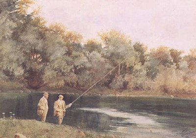 W Vale of Health Pond, Hampstead Heath autorstwa James Loxham Browne