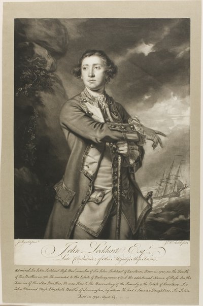 Portret Johna Lockharta, Esquire autorstwa James MacArdell