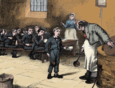 Scena z Olivera Twista autorstwa Charlesa Dickensa, 1836 autorstwa James Mahoney