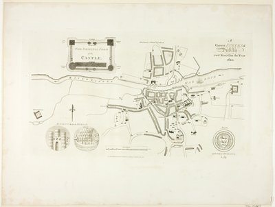 Prawidłowe badanie Dublina, tak jak miało to miejsce w roku 1610 autorstwa James Malton