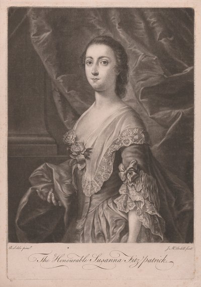 Czcigodna Susanna Fitzpatrick autorstwa James McArdell