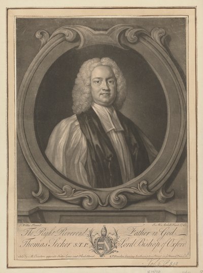 Thomasa Seckera, Lorda Biskupa Oksfordu autorstwa James McArdell