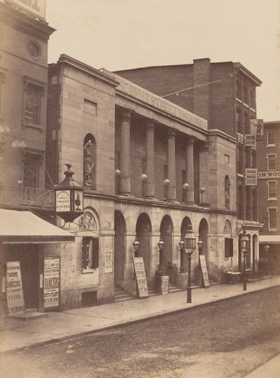 Chestnut Street Theatre, Filadelfia autorstwa James McClees