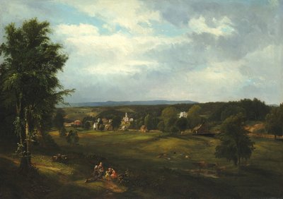 Scena wiejska niedaleko Albany, Nowy Jork, 1850. autorstwa James McDougal Hart