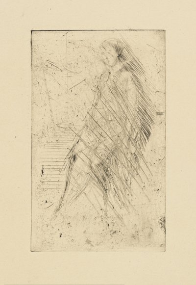 [76] Wrażenia z anulowanych płyt Whistlera - Odpoczynek autorstwa James Abbott McNeill Whistler