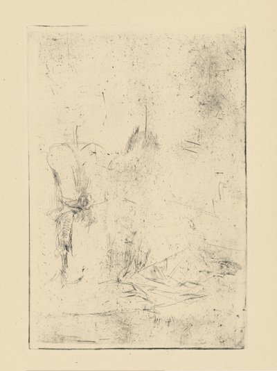 [76] Wrażenia z anulowanych płyt autorstwa Whistlera - [Siedząca Figurka]. autorstwa James Abbott McNeill Whistler