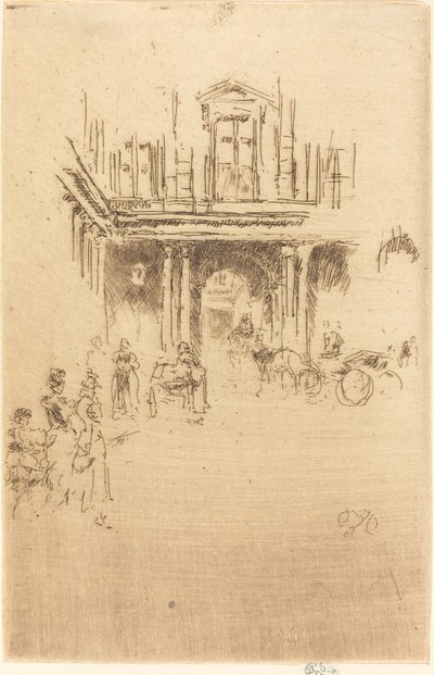 Róg Palais Royal autorstwa James Abbott McNeill Whistler