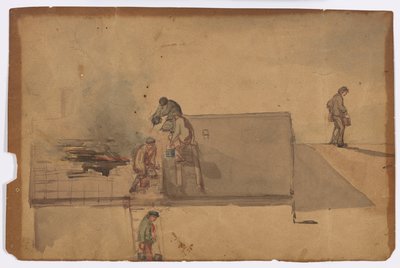 Pożar w Pomfret autorstwa James Abbott McNeill Whistler