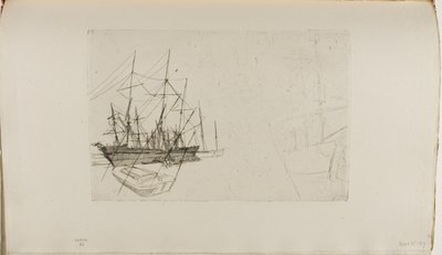 Szkic żeglugi autorstwa James Abbott McNeill Whistler