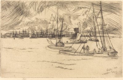 Amsterdam z Tolhuis autorstwa James Abbott McNeill Whistler
