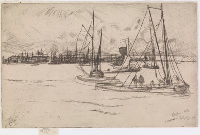 Amsterdam, z Tolhuis autorstwa James Abbott McNeill Whistler