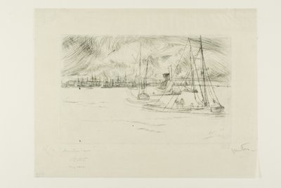 Amsterdam, z Tolhuis autorstwa James Abbott McNeill Whistler