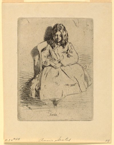 Annie, siedząca autorstwa James Abbott McNeill Whistler
