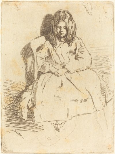 Annie w pozycji siedzącej autorstwa James Abbott McNeill Whistler