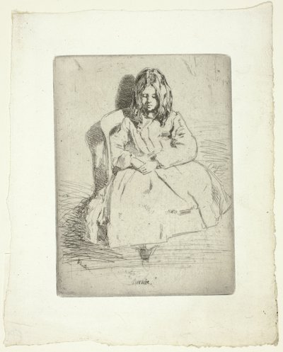Annie, siedząca autorstwa James McNeill Whistler