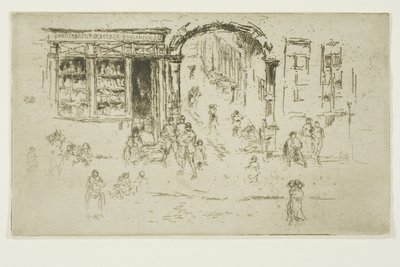 Brama, Bruksela autorstwa James Abbott McNeill Whistler