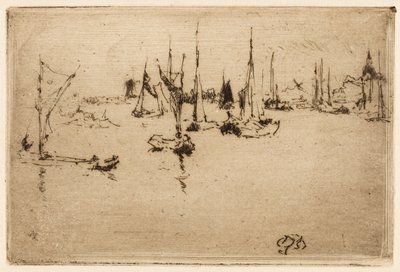 Barki, Dordrecht autorstwa James Abbott McNeill Whistler