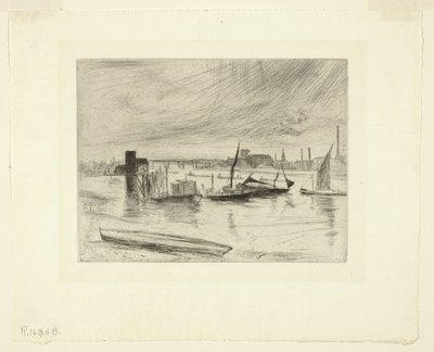 Świt Battersea (molo Cadogan) autorstwa James Abbott McNeill Whistler
