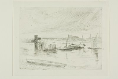 Świt Battersea (molo Cadogan) autorstwa James Abbott McNeill Whistler