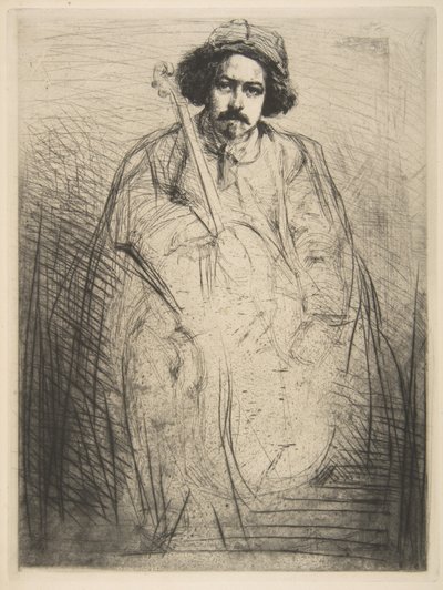 Becquet (J. Becquet, rzeźbiarz) autorstwa James McNeill Whistler