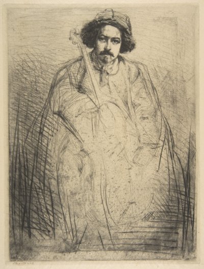 Becquet (J. Becquet, rzeźbiarz) autorstwa James McNeill Whistler