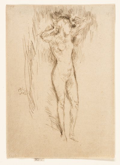 Wiązanie włosów autorstwa James Abbott McNeill Whistler