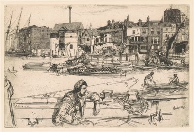 Nabrzeże Czarnego Lwa autorstwa James Abbott McNeill Whistler