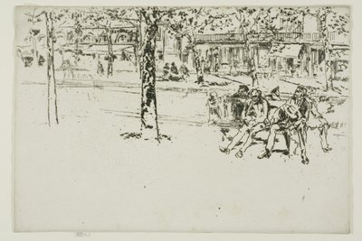 Boulevard Poissonniere, Paryż autorstwa James Abbott McNeill Whistler