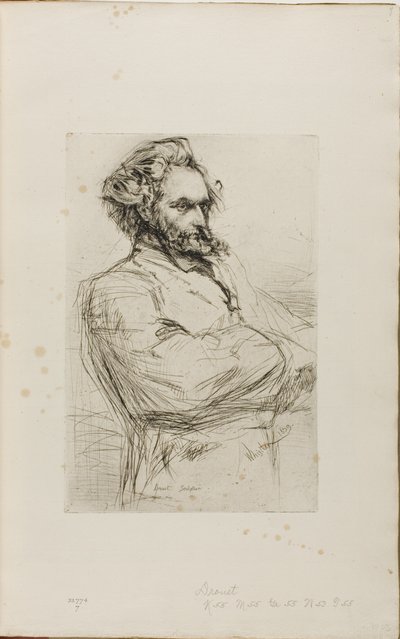CL Drouet, Rzeźbiarz autorstwa James Abbott McNeill Whistler