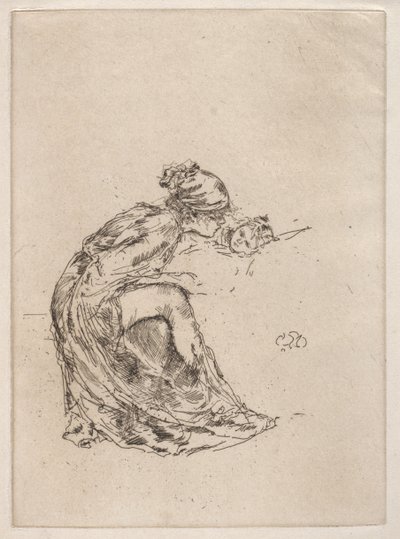 Cameo, nr 1 (Matka i dziecko) autorstwa James McNeill Whistler