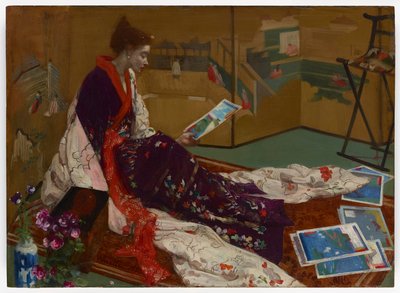 Kaprys w purpurze i złocie: złoty ekran autorstwa James Abbott McNeill Whistler