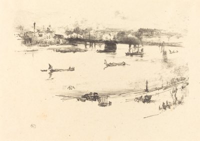 Most kolejowy Charing Cross autorstwa James Abbott McNeill Whistler