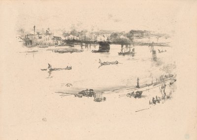 Most kolejowy Charing Cross autorstwa James Abbott McNeill Whistler