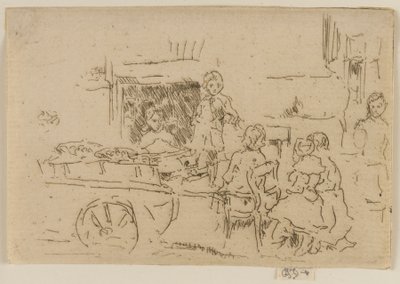 Taczka z owocami dla dzieci autorstwa James Abbott McNeill Whistler