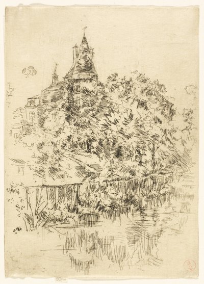 Zamek Verneuil, Touraine autorstwa James Abbott McNeill Whistler