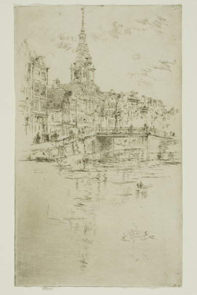 Kościół, Amsterdam autorstwa James Abbott McNeill Whistler