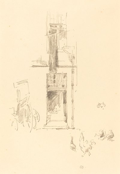 Koguty i Kury, Hôtel Colbert autorstwa James Abbott McNeill Whistler