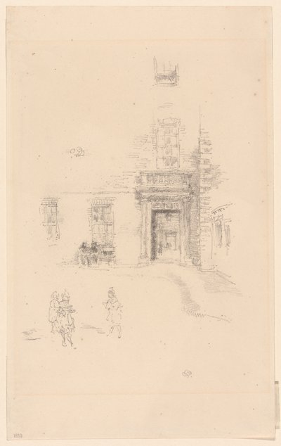 Dziedziniec, szpital Chelsea autorstwa James Abbott McNeill Whistler