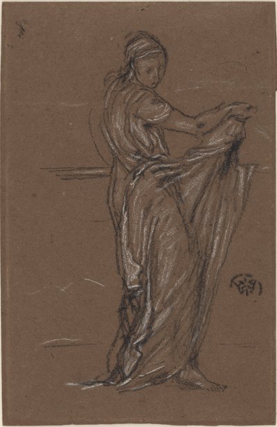 Drapowana kobieca figura autorstwa James Abbott McNeill Whistler