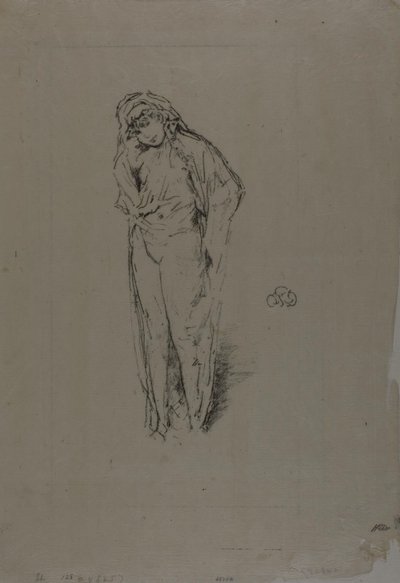 Drapowana postać, stojąca autorstwa James Abbott McNeill Whistler