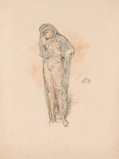 Drapowana postać, stojąca autorstwa James Abbott McNeill Whistler