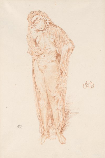 Drapowana postać, stojąca autorstwa James Abbott McNeill Whistler
