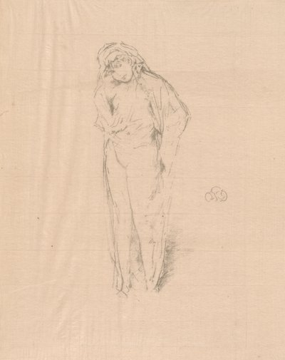 Drapowana postać, stojąca autorstwa James Abbott McNeill Whistler