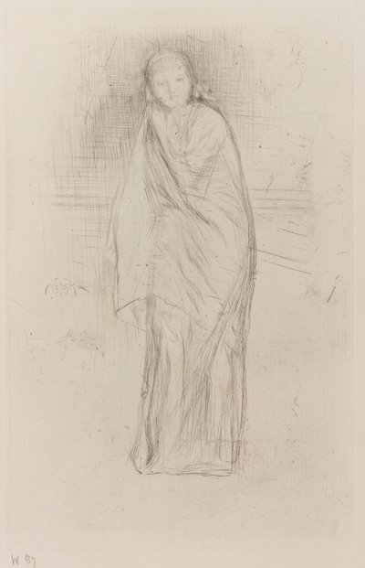 Drapowany model autorstwa James Abbott McNeill Whistler