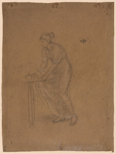 Model z drapowaniem autorstwa James McNeill Whistler