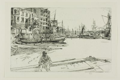 Eagle Wharf autorstwa James Abbott McNeill Whistler